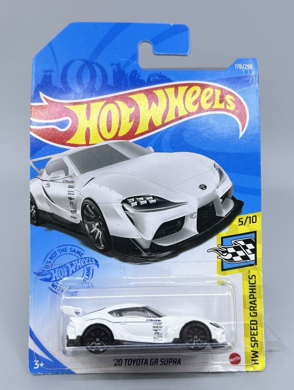 Hot Wheels TOYOTA GR Supra White HW Speed Graphics 5/10 JDM 1:64 Diecast NOC